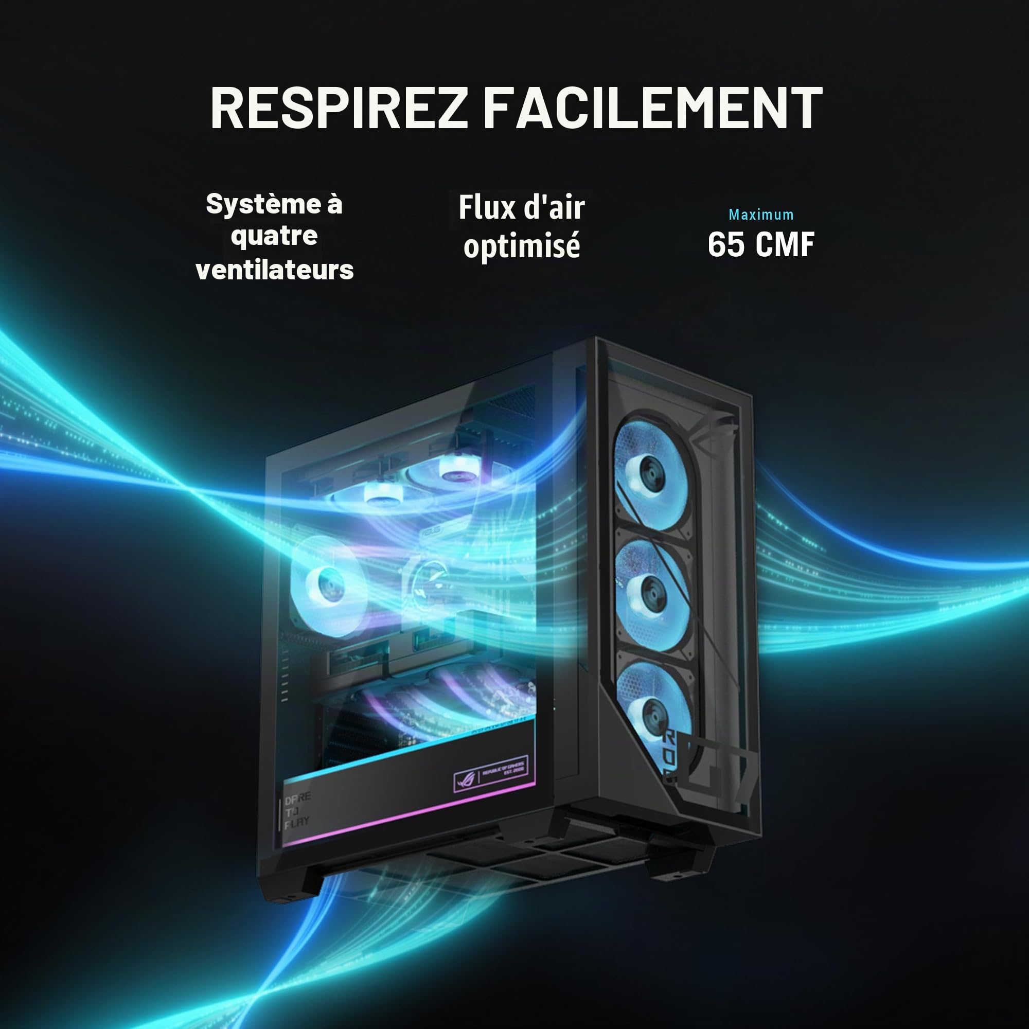 ASUS ROG G700 (2025), PC de Bureau, processeur Intel Core Ultra 7 265KF, NVIDIA GeForce RTX 5070, 1 to M.2 NVMe PCIe 4 SSD, 32 Go de RAM DDR5, Windows 11 Home, G700TF-MS776