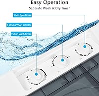 Vista 4 de Generic FP10355-GR Lavadora portátil, Gris