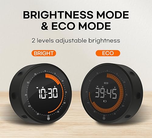 Miniatura 4 de Temporizador visual digital, cuenta regresiva de 60 minutos y cuenta regresiva, pantalla grande para niños y personas mayores, magnético, cocina de