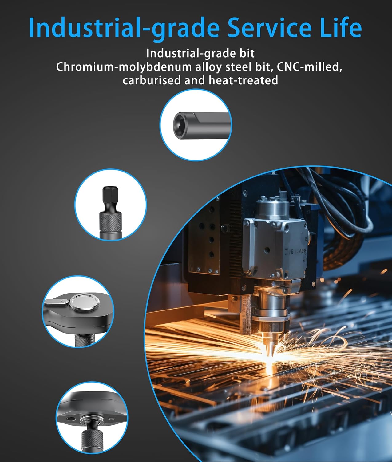 24 in 1 Magnetic Ratchet Screwdriver Set – Multi Bit Precision Repair Tool Kit with Detachable Handle, S2 Steel Bits, Portable Storage Case for Furniture, Computer, Bicycle, Electronics - Image 6