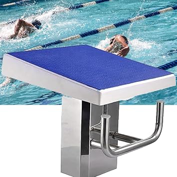 Pool Diving Platform, Heavy Duty Swimming Pool Diving Board for Current Pool and Competition, 600 pounds Diving Equipment for Competition,B