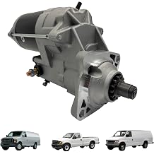 Starter Motor Compatible with Ford 7.3L Powerstroke Diesel 1995-2003 F-250 F-350 Super Duty Excursion E-350 E-450 Econoline - 17802 228000-8420 410-52057 17802N