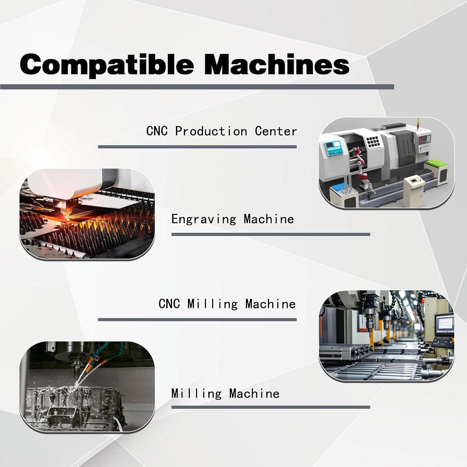 1/2" Carbide Square End Mill 4 Flute, AlTiN Coated, 3" Flute 6" OAL, 3300 HV, HRC55, for Stainless Steel, Cast Iron, Tool Steel, High Alloy Steel, High Speed & Feed