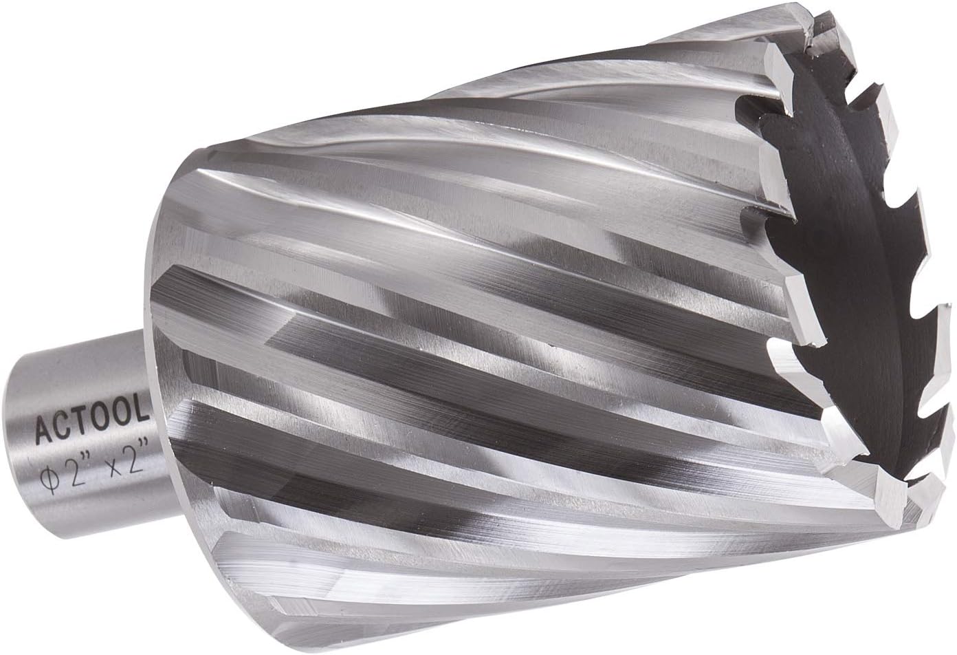 ACTOOL2" Diameter × 2" Depth of Cut HSS ANNULAR Cutter with 3/4'' Weldon Shank
