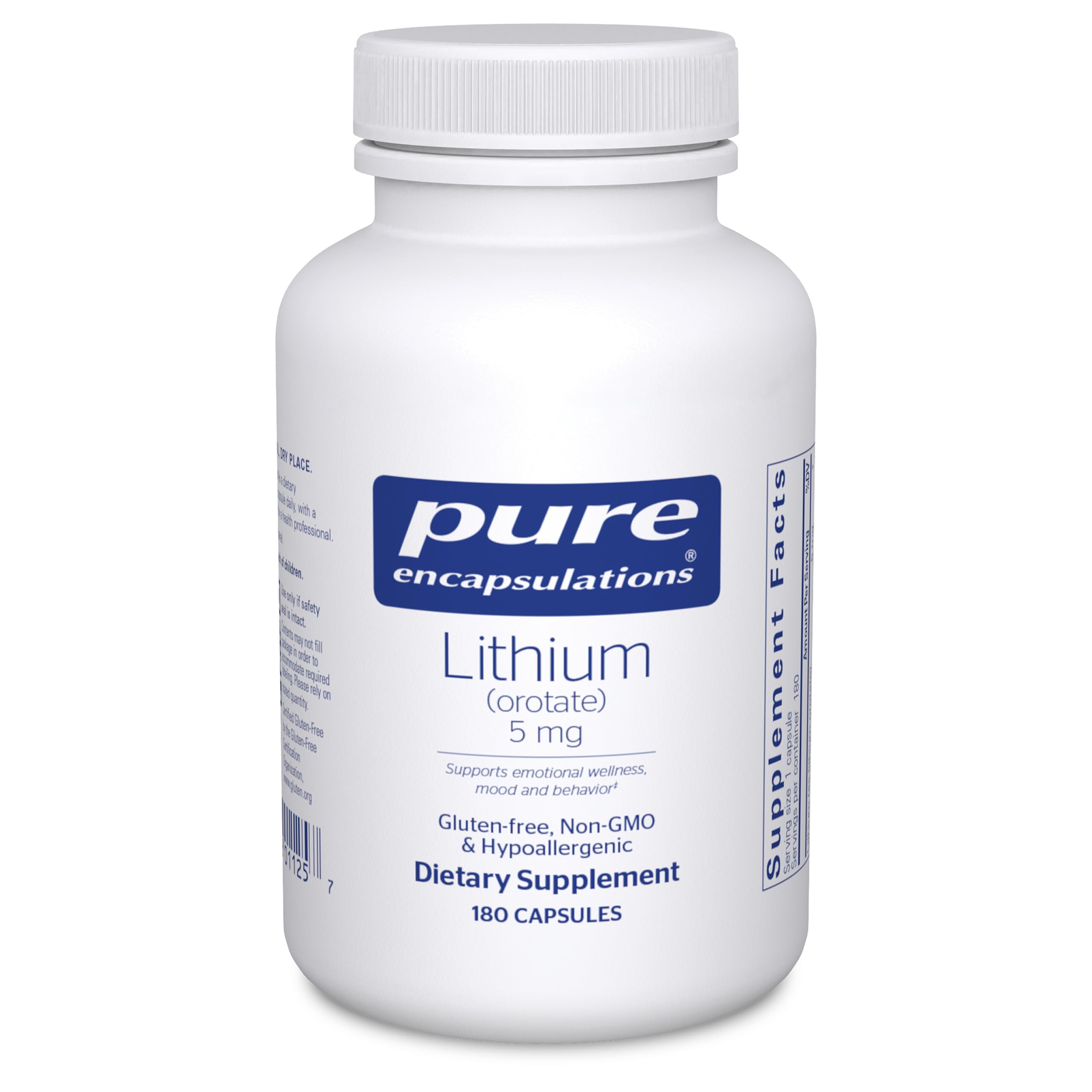 Pure Encapsulations Lithium Orotate 5 mg, 90 Capsules — Amazon image 8