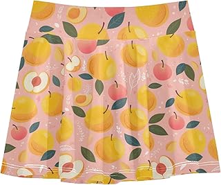 Falda pantalón deportiva para niñas con pantalones cortos integrados, falda de golf plisada para niñas pequeñas, color rosa