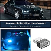 Vista 38 de 4 lámparas LED USB para el interior del automóvil, mini luz nocturna LED portátil, kit de iluminación ambiental de interfaz USB enchufable