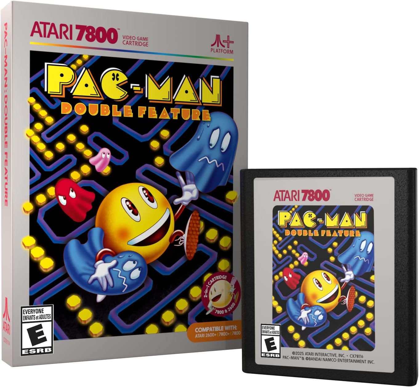PAC-MAN: Double Feature 7800 : Amazon.com.mx: Videojuegos