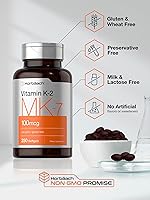 Vista 5 de Horbäach Vitamina K2 MK7 100mcg 250 cápsulas blandas Suplemento sin OMG, sin gluten