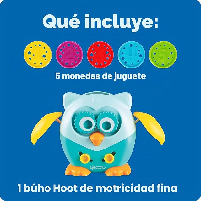 Foto 6 de 6 de Learning Resources Juego para Practicar la motricidad Fina Hoot The Fine Motor Owl