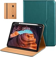 Vista 36 de DTTO Funda para iPad (A16) de 11ª generación de 11 pulgadas 2025, funda para iPad de 10.9 pulgadas 2022, funda de cuero prémium con soporte para Rojo
