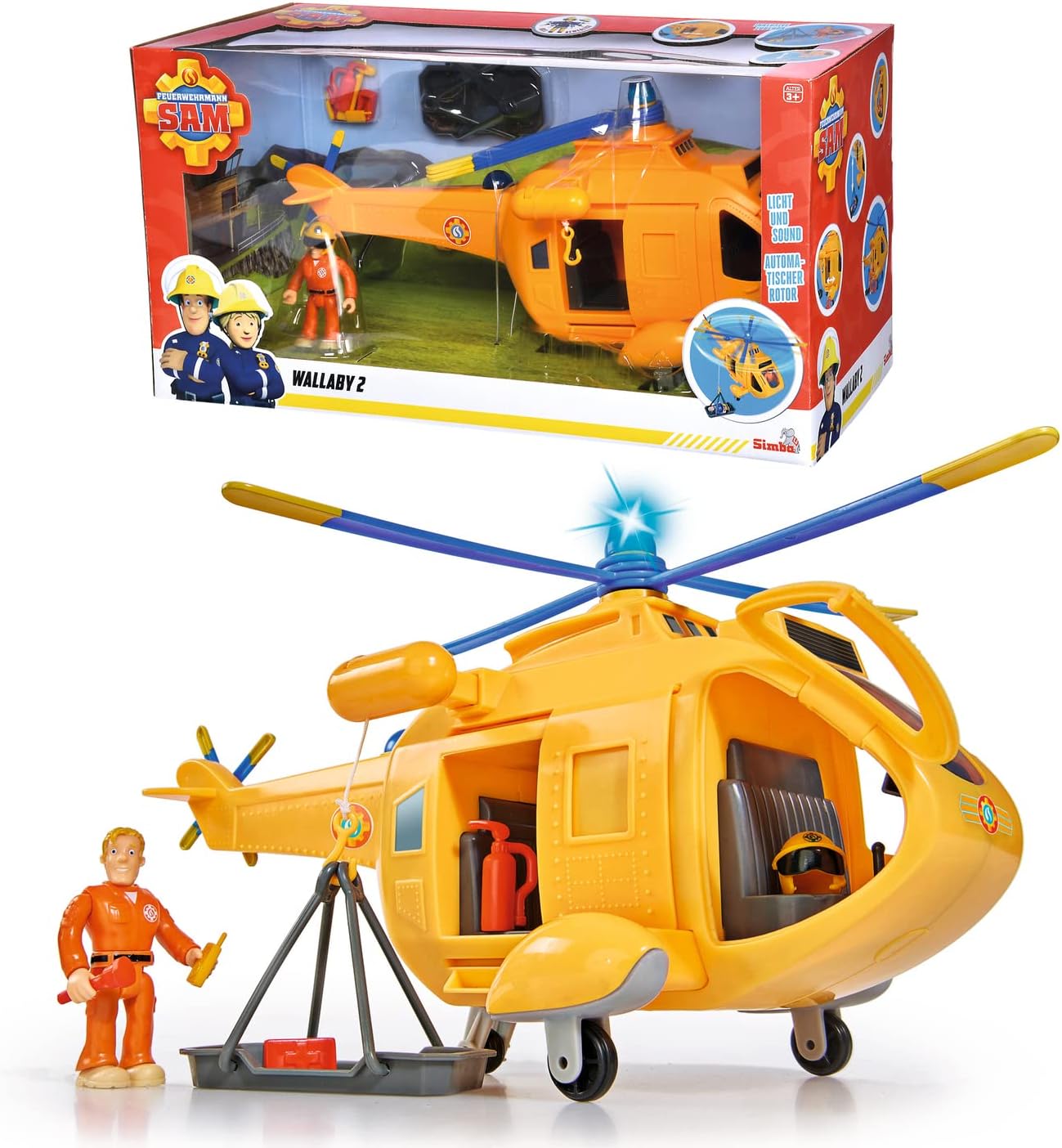 FIREMAN SAM WALLABY 2 DELUXE with lights and sounds, playset for kids