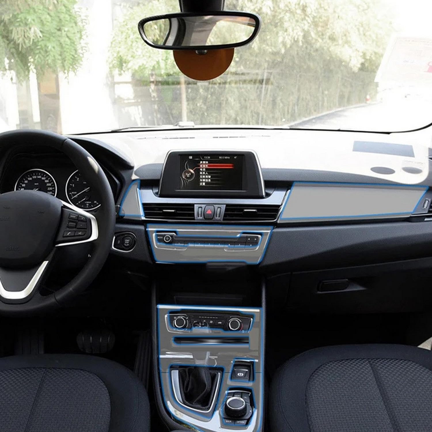 Film protecteur transparent en TPU pour intérieur BMW F45 F46