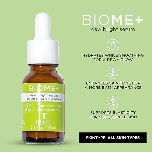 Miniatura 2 de IMAGE Skincare, BIOME+ Dew Bright Serum, Microbiome Friendly Facial Serum, Boosts Luminosity and Enhances Elasticity