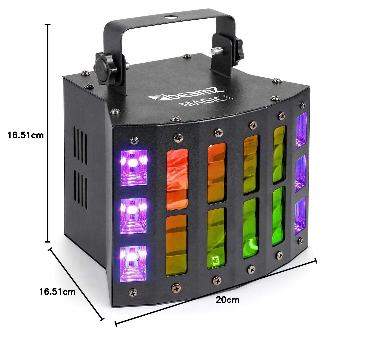 BeamZ 153.733 stroboscopio&luce da discoteca Disco laser projector & stroboscope Nero