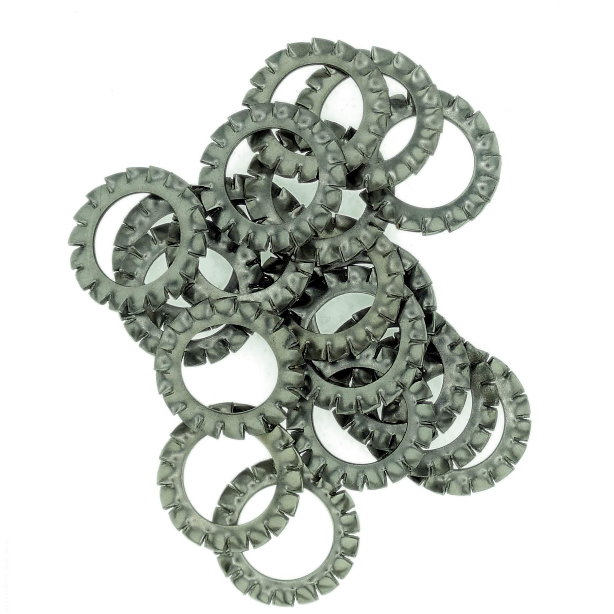 Singularity Supplies M3.5 (3.5Mm) Shakeproof Washer (External Serrated) - Stainless Steel (A2) (Pack Of 20)