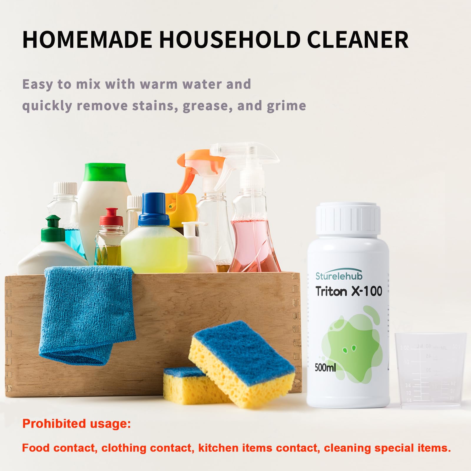 Amazon.com: Sturelehub Triton X-100, 500ml, Laboratory Cleaning