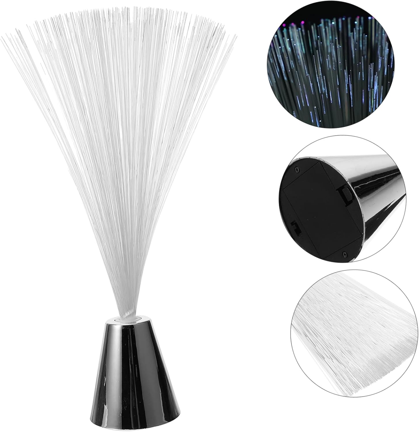 LIFKOME 5pcs Fiber Optic Lamp Gypsophila Fiber Optic Light Multi Changing Wedding Party Favors Home Office Decor