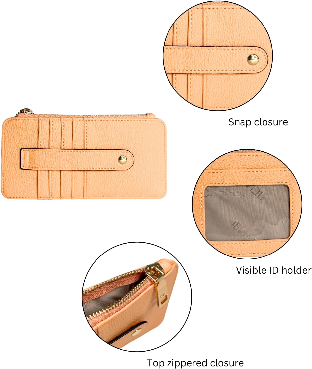 WL1889 Saige Slim Card Holder Wallet - Image 4