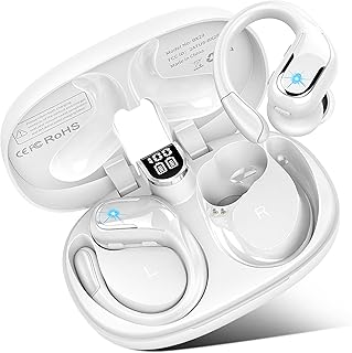 Wireless Earbuds, Bluetooth 5.4 Headphones Sport, 75H Stereo Ear Buds, Bluetooth Earbuds with 4 ENC Noise Canceling Mic, I...