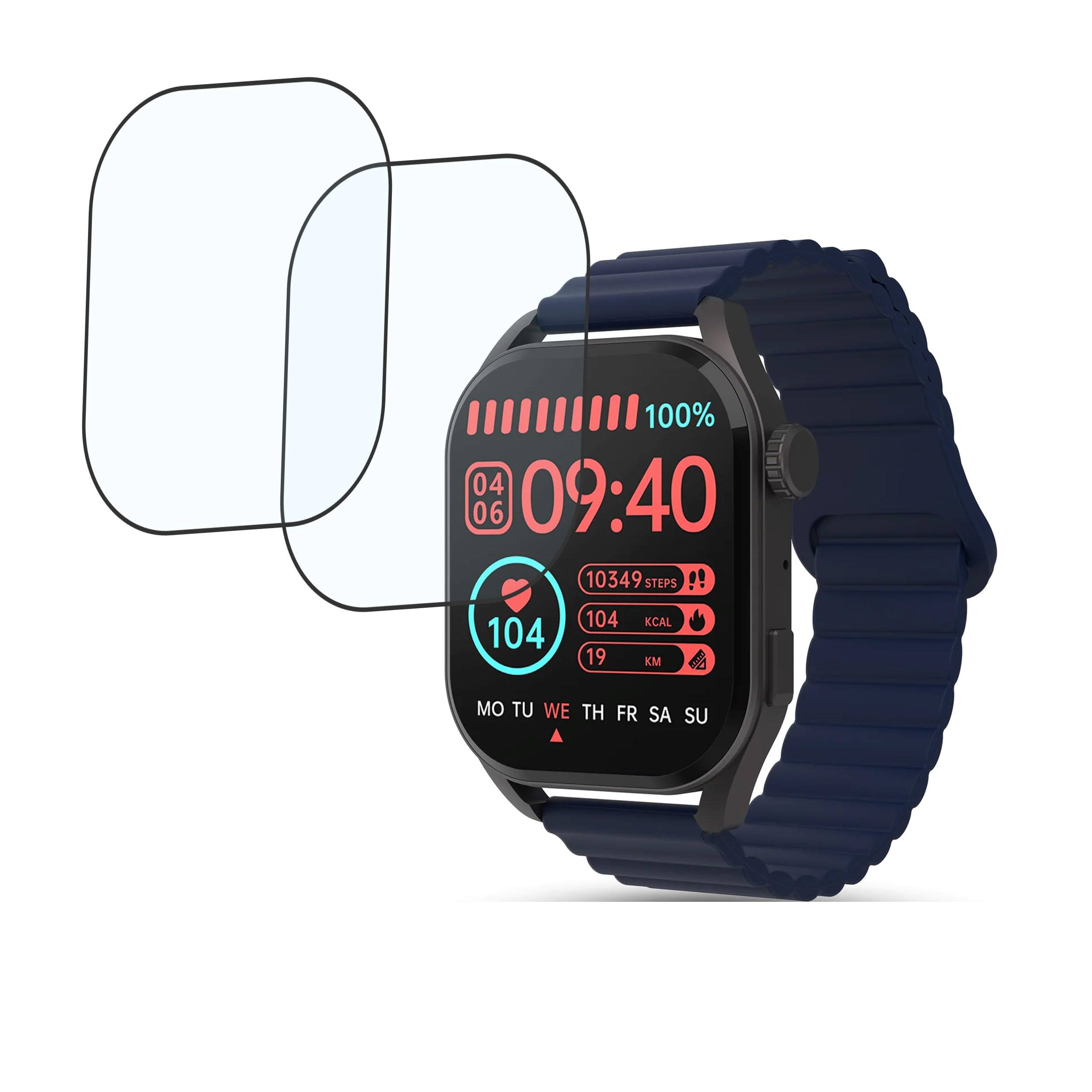 DVTECH® (Pack of 02 Fingerprint resistant Flexible High Glossy Smartwatch Screen protector for Pebble Cosmos Vogue (Not a Tempered glass)