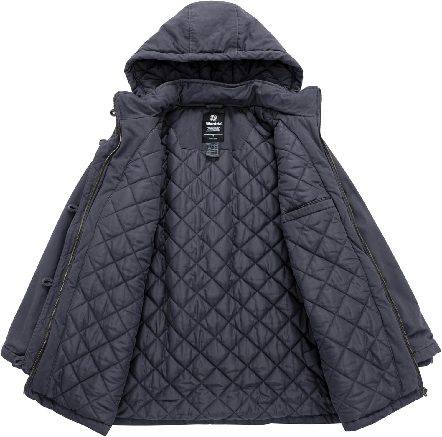 Wantdo Women's Winter Thicken Puffer Coat Warm Fleece Lined Parka Jacket with Hood - Image 3