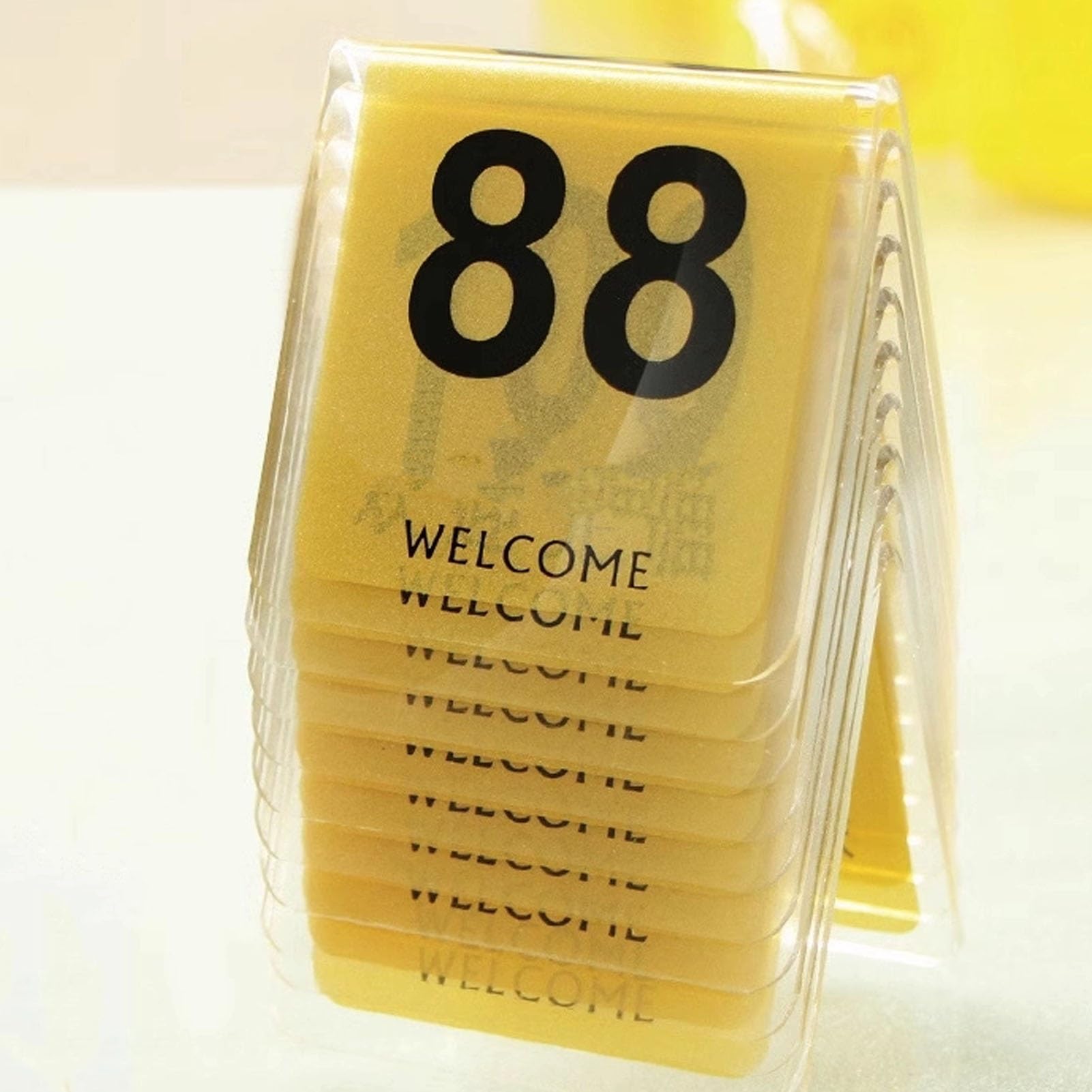 10 tarjetas de números de mesa de acrílico de doble cara, números de mesa de estilo, soportes de mesa de tienda de campaña, tarjetas de tienda de campaña, tarjetas de boda para restaurantes
