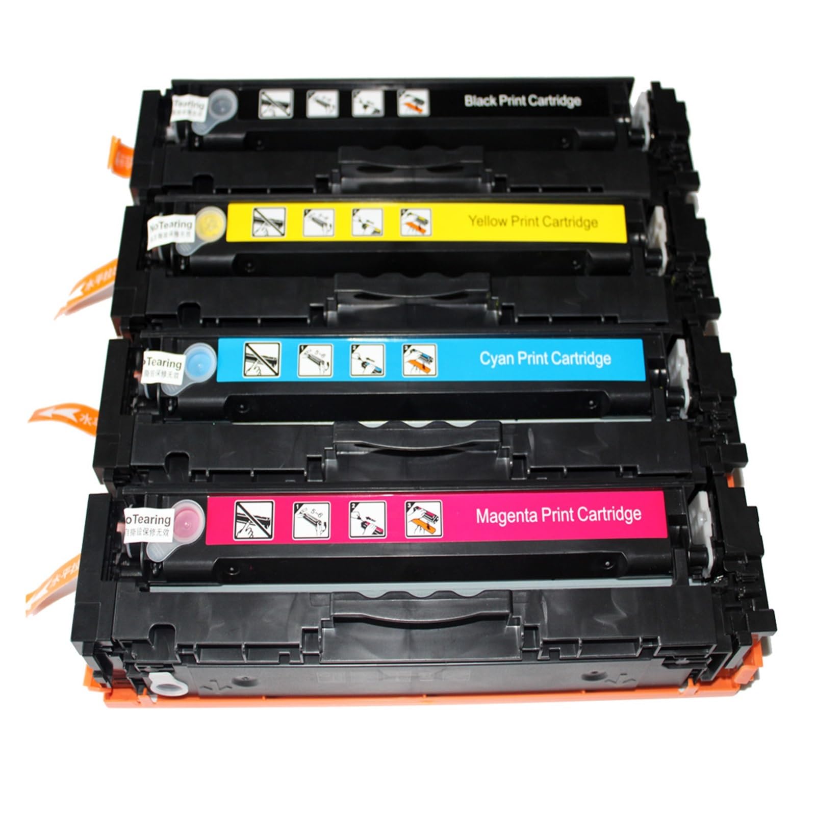 Toner 4 Colori Compatibile Con HP 207A 206X for M283fdw | Stampa for ufficio,Output nitido,Set di 4 colori,Resa elevata,Materiali di ricambio,Per W2110A(High)
