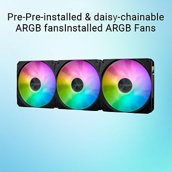Asus Prime Lc Argb Lcd All-in-one Cpu Liquid Cooler, Cpu And Gpu Information With Sharp Screen, High Performance Acetec Pump, Array-chain Fans