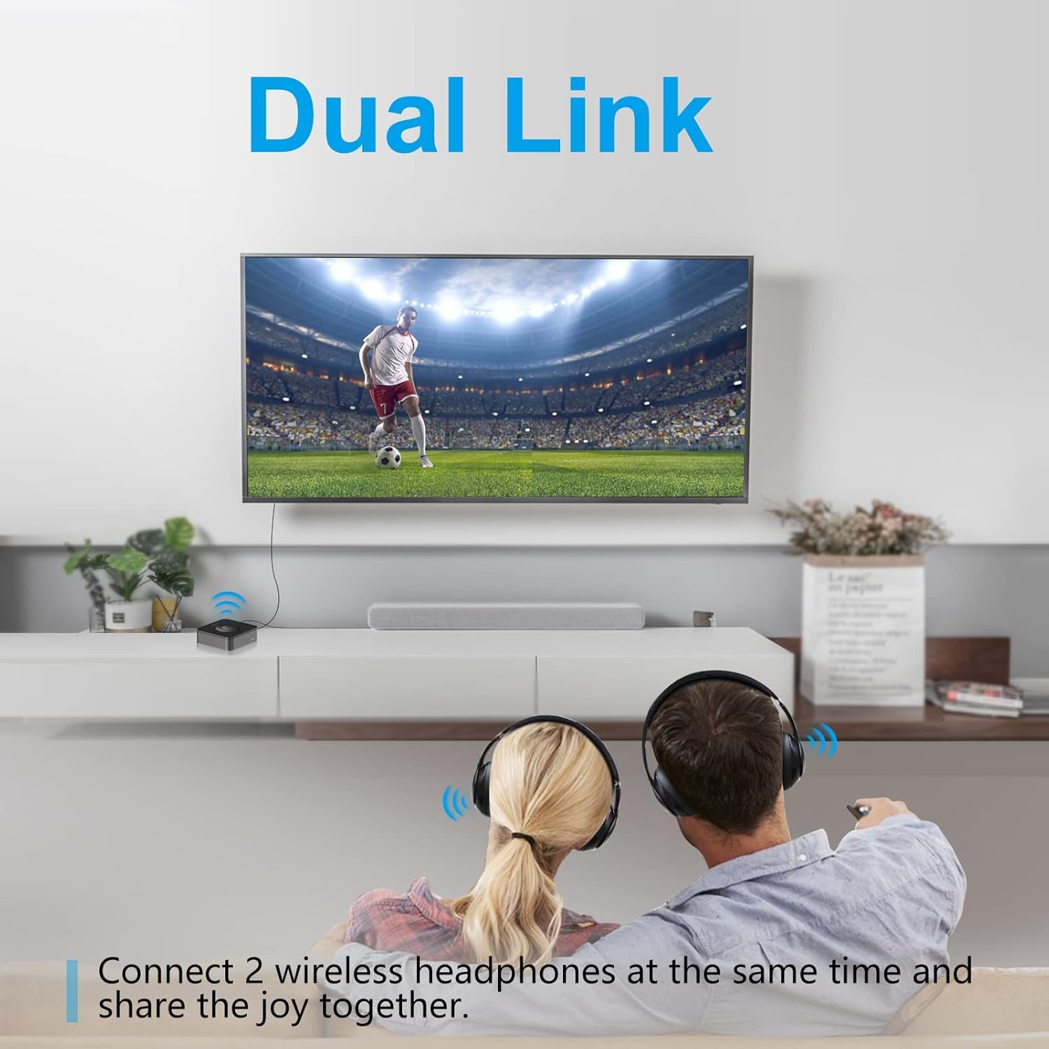ZIOCOM Récepteur Émetteur Bluetooth 5.0, Adaptateur Audio sans Fil 2 en 1, pour TV/PC/MP3/Gym/Avion/Haut-parleur et Stéréo Domestique (Optique, 3,5 mm AUX, RCA), Appairage Simultané de 2 Appareils