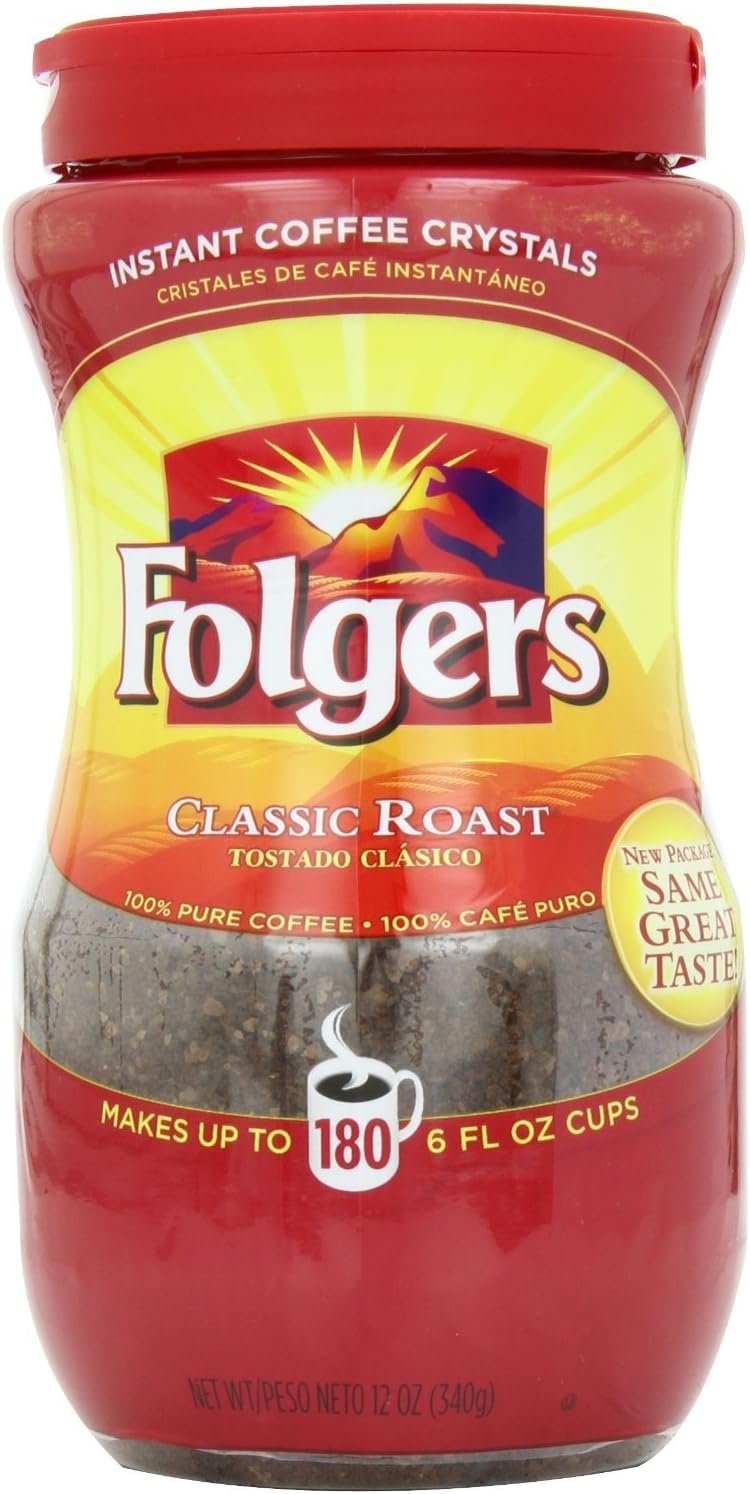 Folgers Classic Roast Instant Coffee...package comes with 2