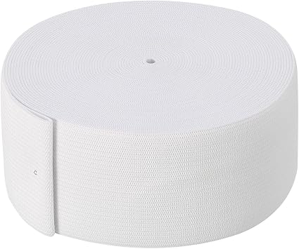 White Knit Elastic Spool2 Inch x 11Yard