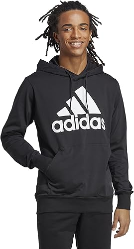 adidas Essentials - Sudadera con capucha con logo para hombre