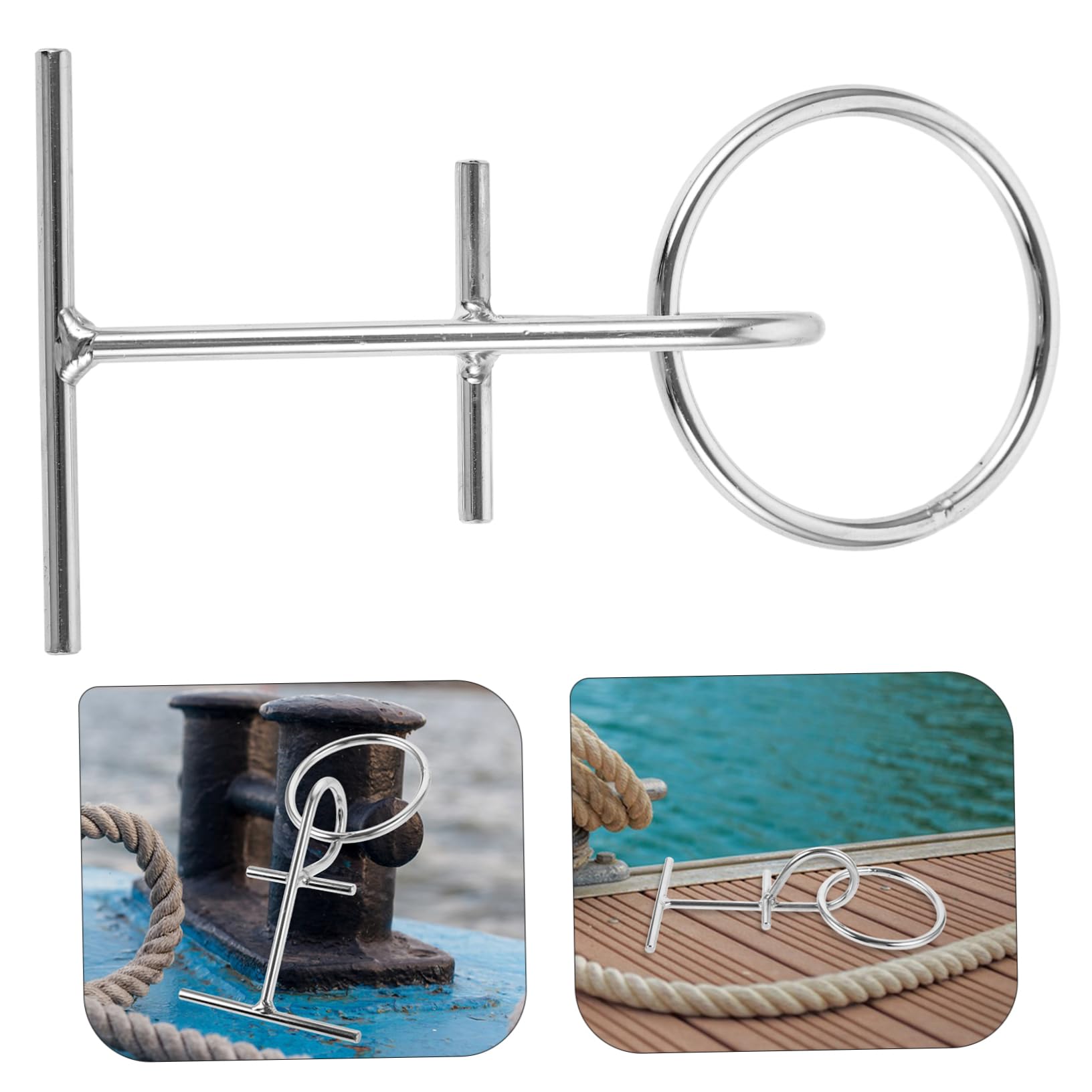SUPVOX 2pezzi Per Ormeggio Inossidabile Gancio Per Barche Per Fissaggio Ropes Design Portatile e Facile Usare Per Docks e