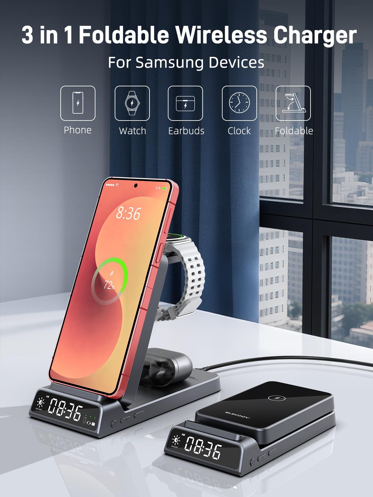 Cargador inalámbrico para Samsung