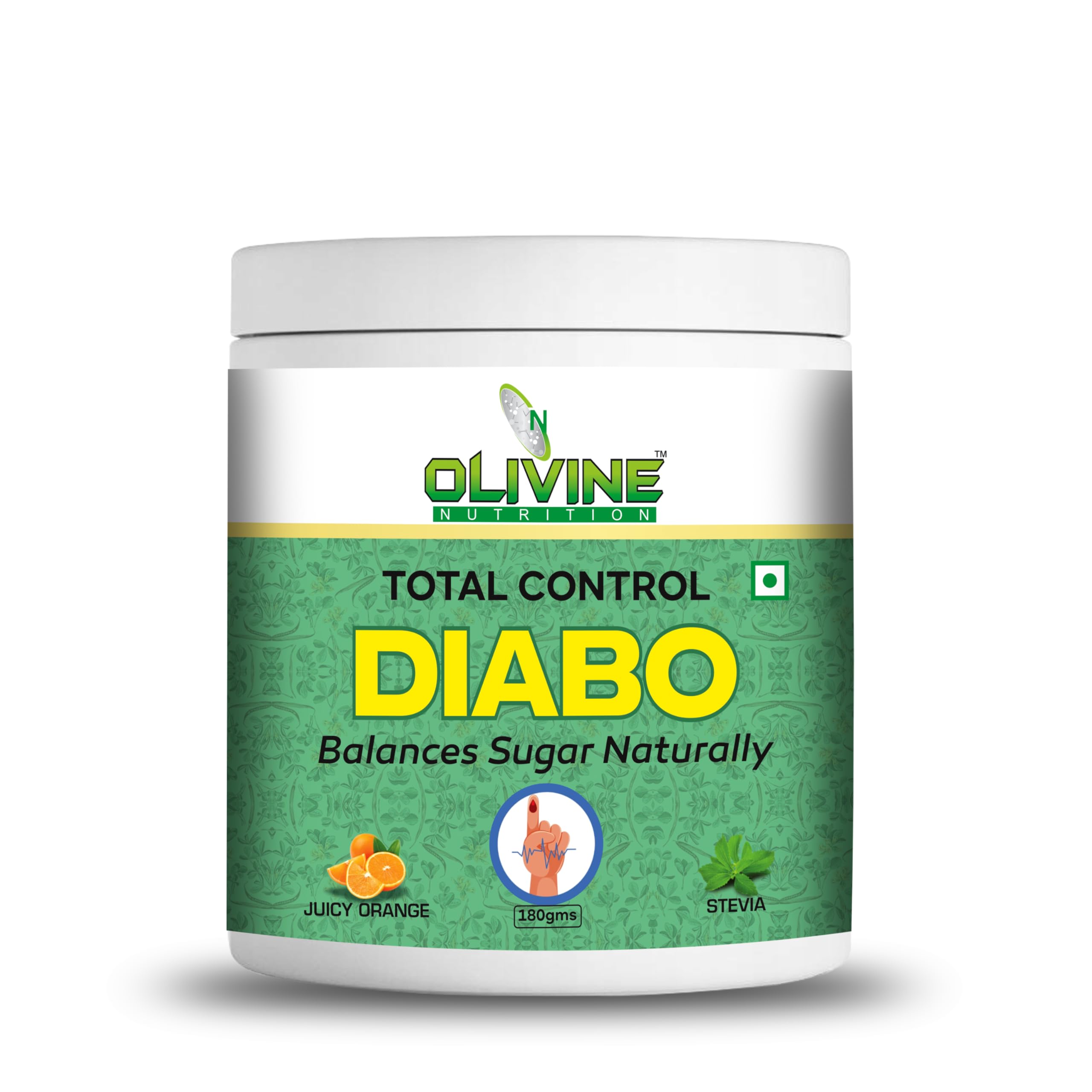Total Control DIABO Powder | Fenugreek, Jamun Seed, Inulin, Guar Gum, Acacia Arabica & Safed Musli | Daily Fiber & Herbal Blend | Orange Flavor | 180g | 30 Servings-image-40