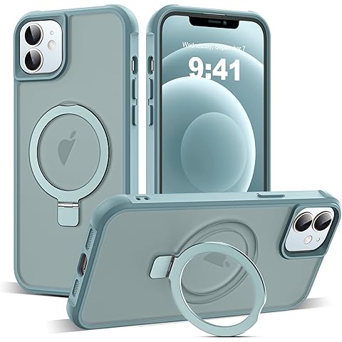 Compatible with iPhone 12 Case & iPhone 12 Pro Case with Invisible Magnetic O-Ring ...