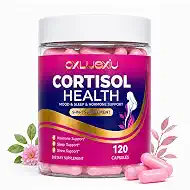 Cortisol Support Supplement for Women, Calm Mood, Healthy Stress Response, Relaxation & Hormonal Balance Support with Ashwagandha, L-Theanine, Magnesium, DIM, Chasteberry, Melatonin, 120 Capsules