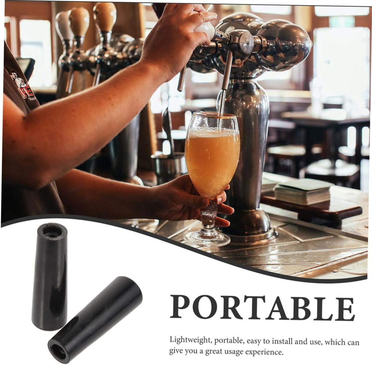 Beer Tap Handle Replacement for Kegerator Ergonomic Design Plastic Easy to Faucet Accessory for Home Bars and Parties