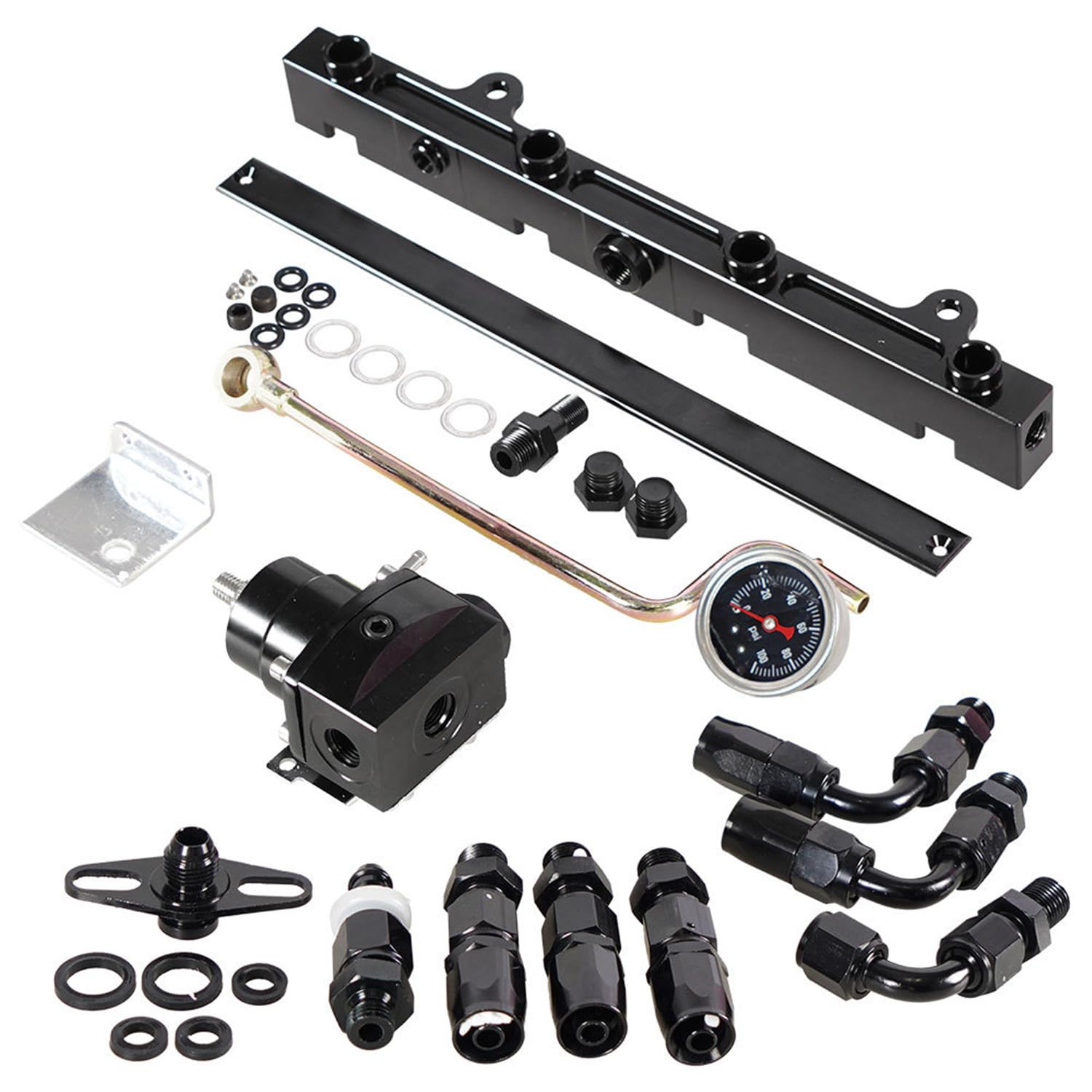 Fuel Line System Kit K Series Tucked K Swap Compatible with Civic Integra AN6 K20 K24 DC2 EG EK After-Market Parts