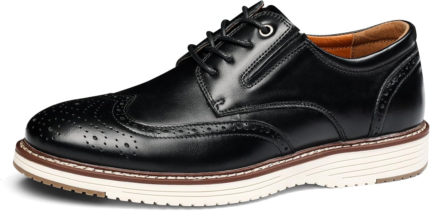 Mens Dress Shoes Leather Lace Up Men’s Casual Dress Shoes Brogue Wingtip Mens Dress Sneakers Comfortable Business Formal Oxford Sneakers for Office Walking Wedding Mens Dress Shoes Leather Lace Up Men’s Casual Dress Shoes Brogue Wingtip Mens Dress Sneakers Comfortable Business Formal Oxford Sneakers for Office Walking Wedding