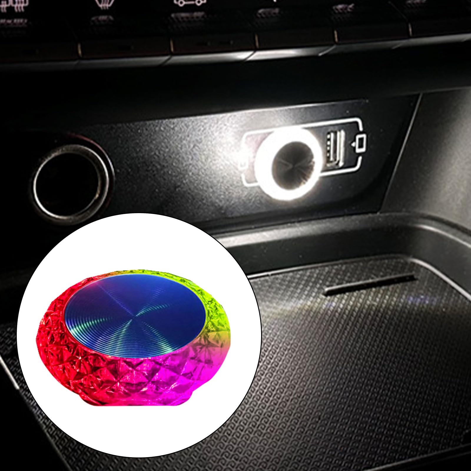 Car USB LED Portable Light Plug Play Ambiences Light Decorative Atmospheres Lamps for Interior Environment Lights