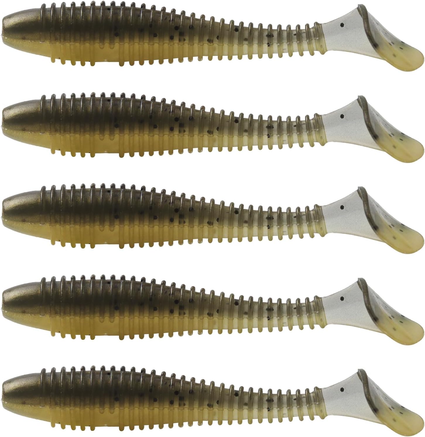 MAFIMOEA50/40/30Pcs Paddle Tail Swim Baits Lures Fishing