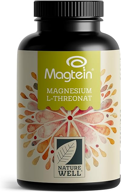 Magtein® Magnesium Threonate Kapseln 120x - optimal hochdosiert: 2000 mg Magnesium-L-Threonat pro Tag - innovative, patentierte Magnesium-Form - laborgeprüft mit Zertifikat - Vorrat für 30 Tage