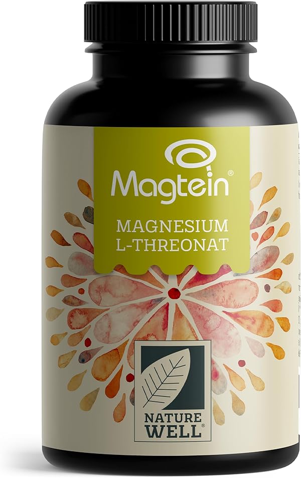 Magtein® Magnesium Threonate Kapseln 120x - optimal hochdosiert: 2000 mg Magnesium-L-Threonat pro Tag - innovative, patentierte Magnesium-Form - laborgeprüft mit Zertifikat - Vorrat für 30 Tage