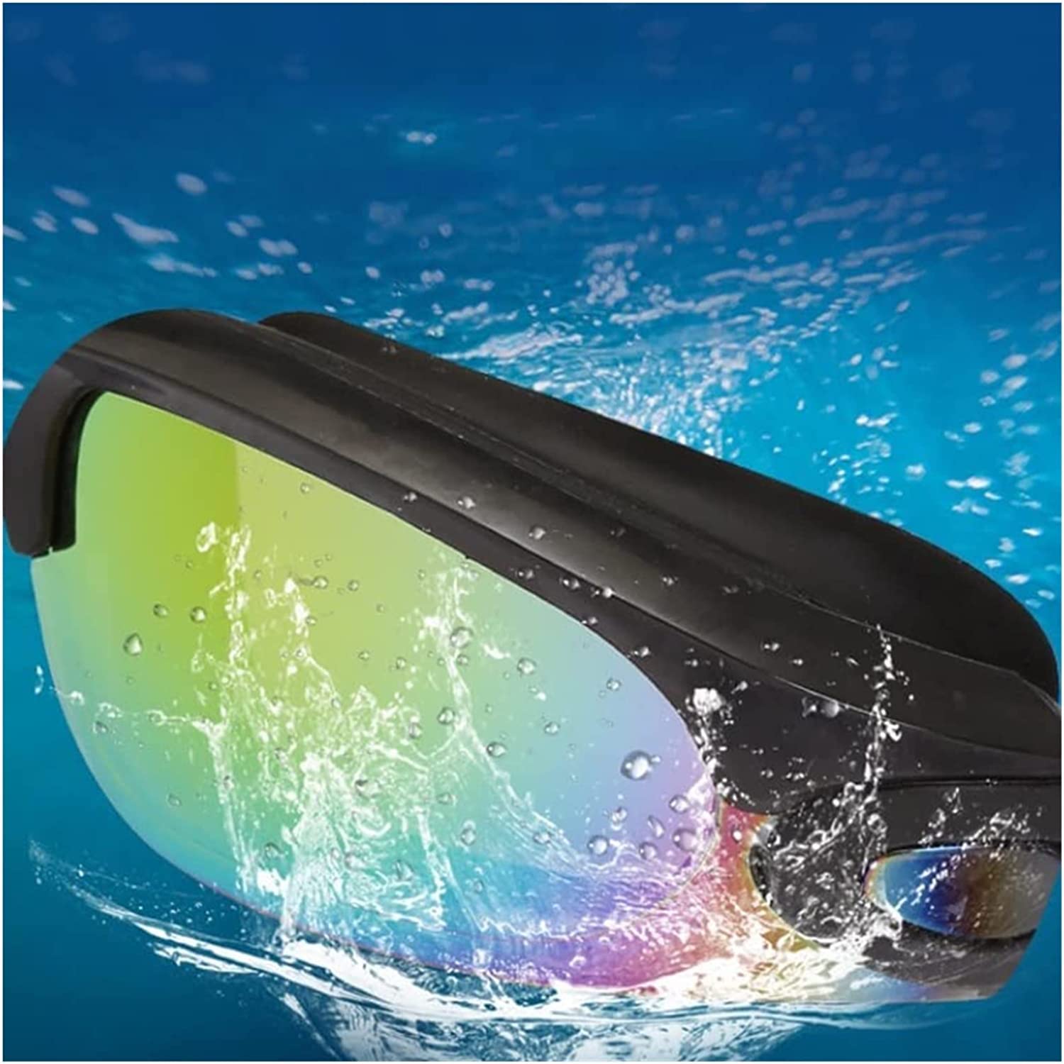 Adultos HD Gafas de natación Silicona Impermeable Nadar Protección UV Antivaho Gafas de natación Ajustables Unisex