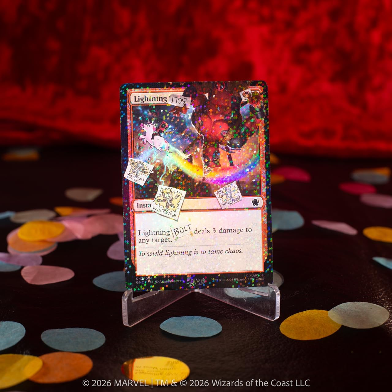 Magic: The Gathering Secret Lair x Marvel's Deadpool: I Fixed It (You're Welcome) Pool Party Foil Edition