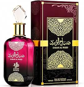 Perfume Árabe Sabah Al Ward Feminino 100ml – Doce Floral Intenso, Alta Fixação, Longa Duração, Original Importado