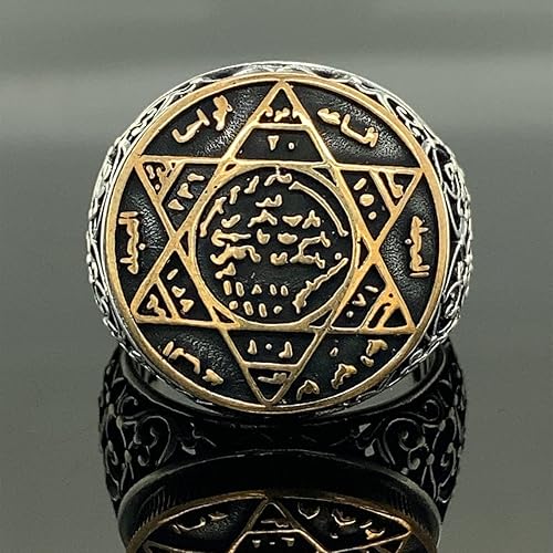 Miniatura 7 de Silver Seal of Solomon Ring, Solomon Seal Protection Ring, Silver Handmade Ring, 925k Sterling Silver Ring, Gift For Her