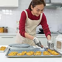 Vista 7 de WECARE Guantes desechables de nitrilo cromados, sin polvo ni látex, no estériles, aptos para alimentos